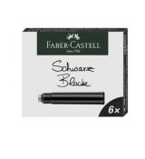 Faber Castell - černé bombičky do plnících per 6 ks