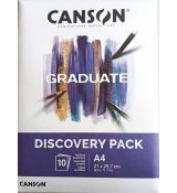 Canson Graduate Discovery Pack A4  - 4 druhy mixed media papírů