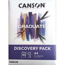 Canson Graduate Discovery Pack A4  - 4 druhy mixed media papírů