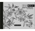 Sketchbook se šedou kartonovou obálkou 19,7 x 14,5 cm Ptáci s květinami